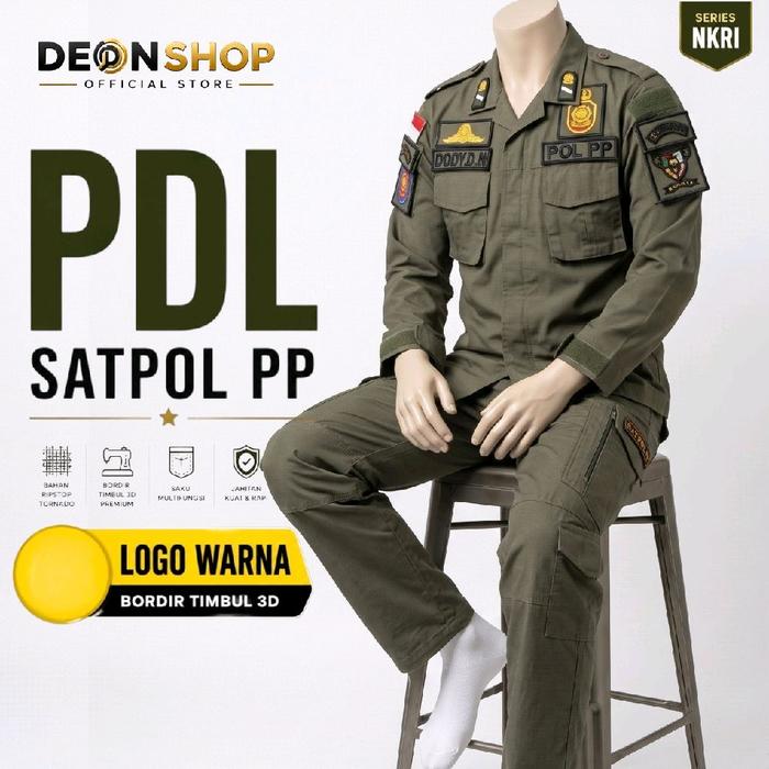 pdl pol PP lengkap nama dan logo daerah Baju Safety Seragam Kerja Panjang Celana Pria