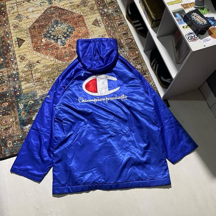 Vintage 90's Hoodie Coach Jacket Sherpa Champion