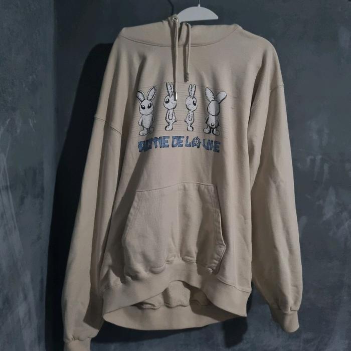 PRELOVED ADLV ALIEN MUGSHOT DARK BEIGE HOODIE ORIGINAL