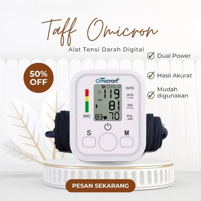 Taff Omicron Tensimeter Digital Alat Tensi Darah / Pengukur Tekanan Darah