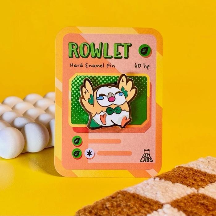 Pokemon Enamel Pin (hard) - ROWLET / Cute Accessories, toys, gift