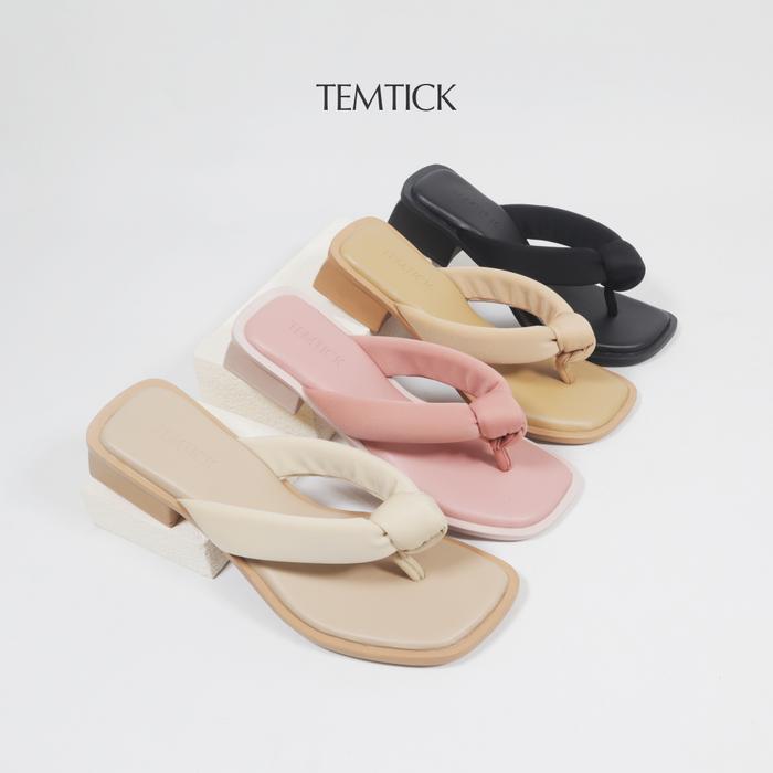 Temtick - LANORA Edition | Sandal Fashion Wanita Wadges Jepit