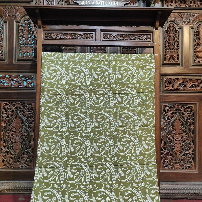 Kain Batik Cap 1 Warna Motif Gading Pati Ayam