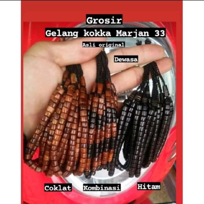 Termurah !!! Gelang Kokka Kaukah Asli Motif Marzan Isi 33 butir - Gelang Kokka marjan Bisa dibuat Ta