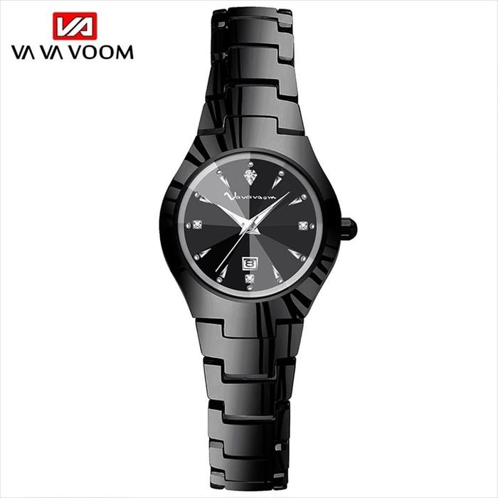Jam Tangan Analog Wanita VAVAVOOM 2481 Stainless Steel Tahan Air Original Onisto.id