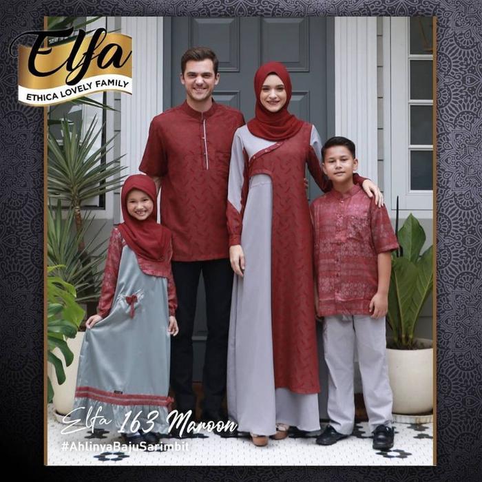 GAMIS ANAK ETHICA KAGUMI KIDS 36 WARNA MAROON