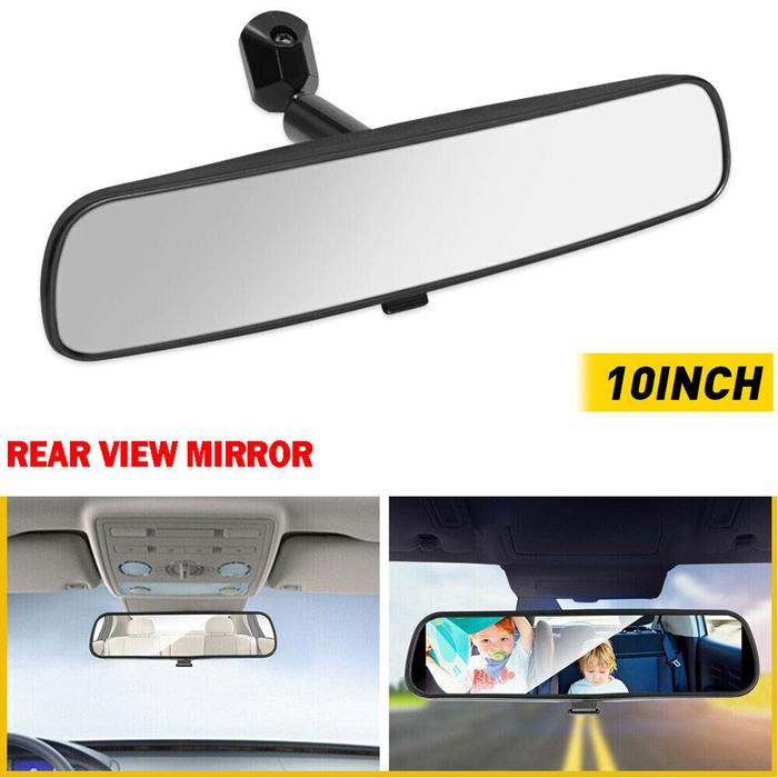 10 Inch Inside Rear View Mirror Black Internal Mirror Easy To Install