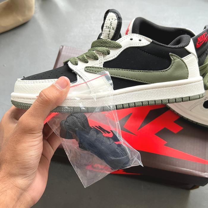 sale Sepatu Anak Jordan 1 Retro Low OG SP Travis Scott Olive