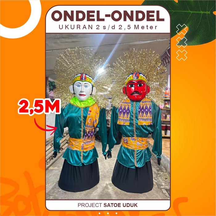 Pakaian / Baju Ganti Untuk Ondel-Ondel 2,5 Meter