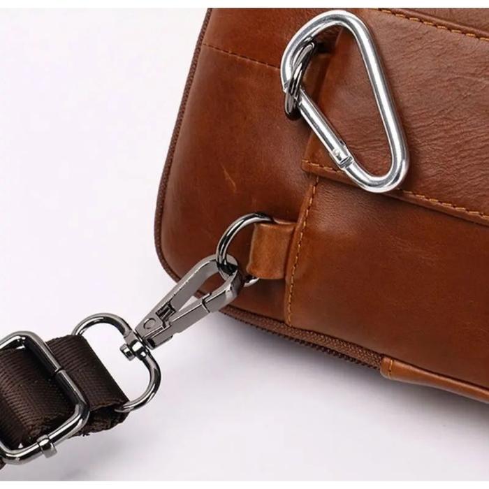 Tas Selempang Mini Kulit Sapi Asli Import Rz61701 Tas Mini Multifungsi Import Tas Bucket Kulit Asli 
