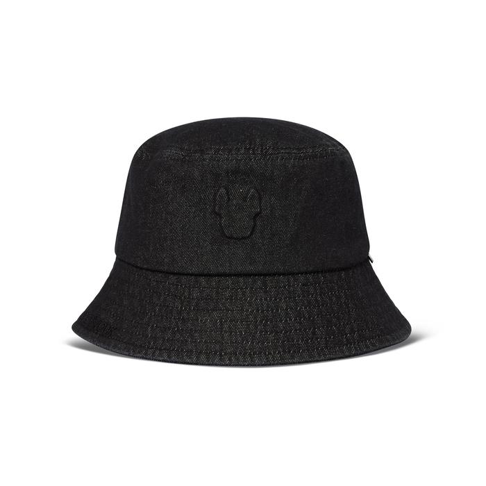LIFEWORK - Embossed Ladok Washing Bucket Hat - Topi Acc Hitam Unisex