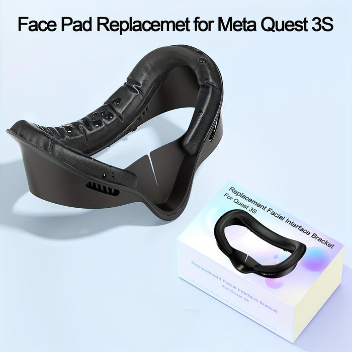 Face interface and mask pad for Oculus Quest 3S, sweat resistant PU foam pad Meta Quest 3S VR access