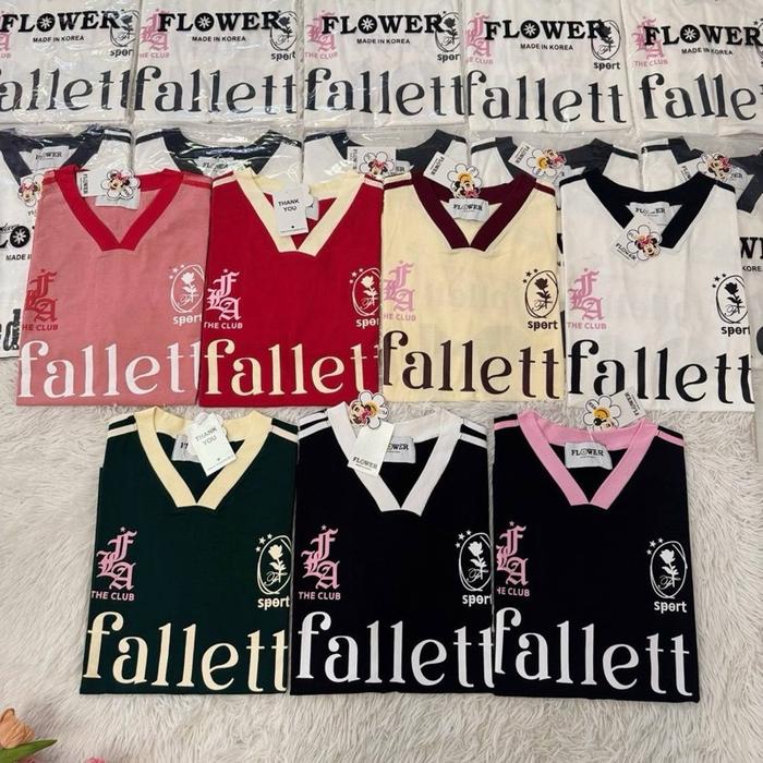 READYSTOCK FL-166 KAOS FALLETT 21VNECK BKK FLOWER