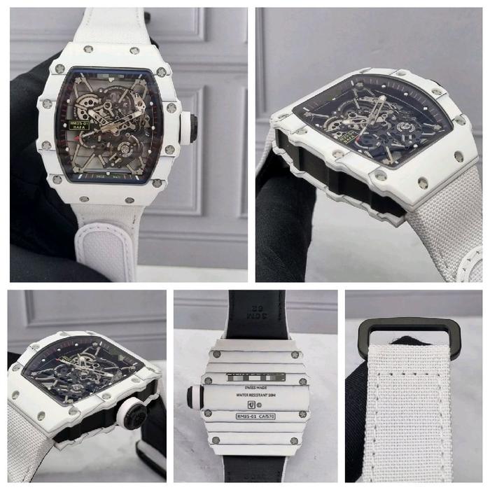 Dr.Jam II RM RM35 35-01 WHITE CARBON RMF 43MM WHITE NYLON STRAP TIER 5