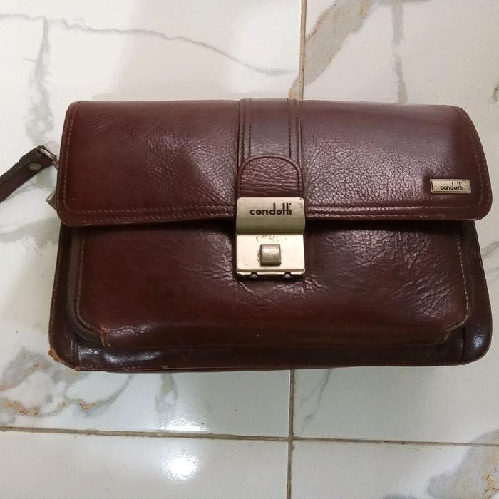 Tas clutch kulit condotti asli
