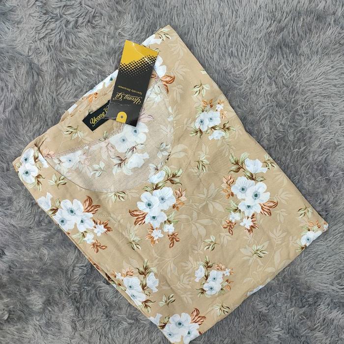 Setelan rayon Yeong Gi size XL lengan pendek celana pendek