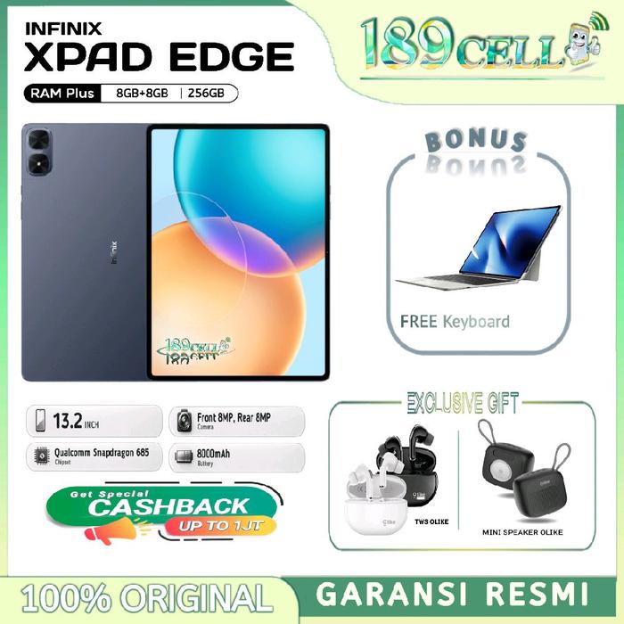 Infinix Xpad Edge [8/256GB] - Qualcomm Snapdragon 685, 8000mAh, 13.2 inches - X pad Edge 4G