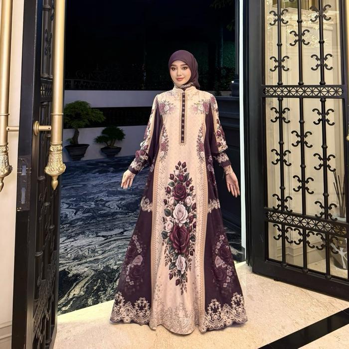 SHELLA SAUKIA Madinah Dress 55-112 - Ubi Ungu