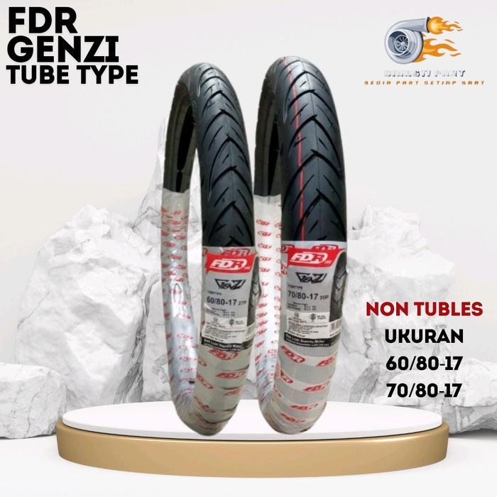 Ban Motor FDR GENZI 60/80-17 70/80-17 Tube Type Ring 17 Ban Cacing Kecil 200 225