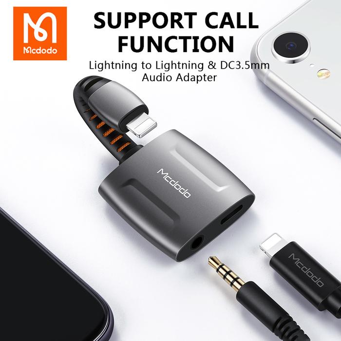 Mcdodo Lightning To 3.5mm Aux Audio Adapter OTG Jack Call Earphone