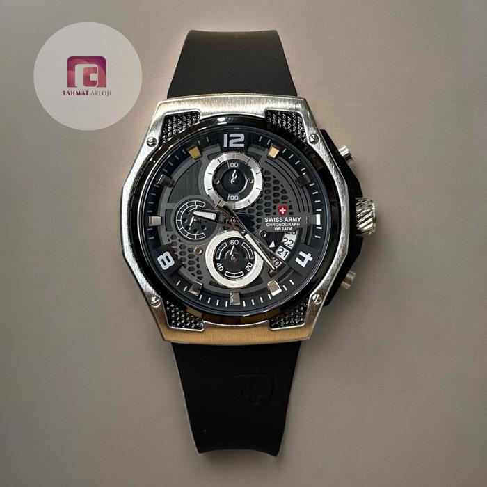 Jam Tangan Pria Swiss Army 7100 Chronograph Aktif
