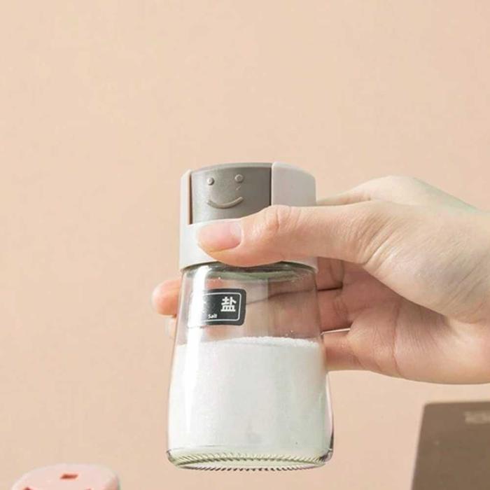 APEN Botol Kaca Bumbu Dapur Seasoning Jar Shaker Type 200ml - KC-18