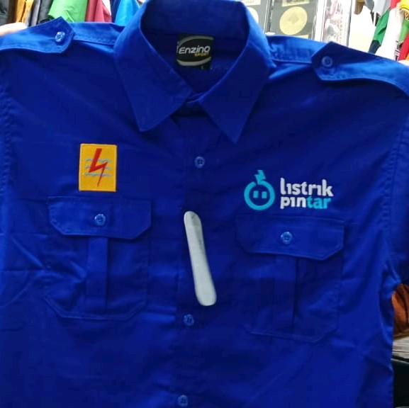 seragam PLN listrik pintar/kemeja pln listrik pintar