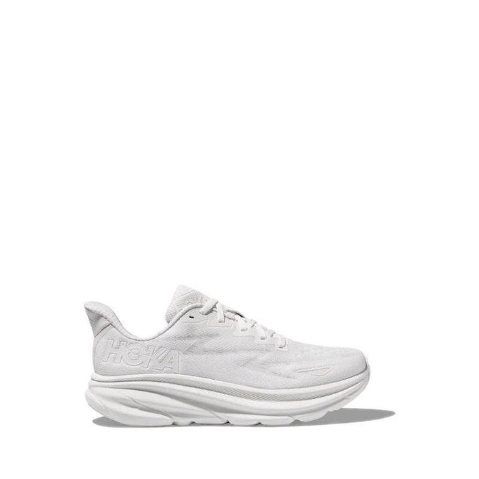 HOKA CLIFTON 9 WHITE / WHITE Wanita