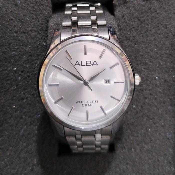 ALBA Jam Tangan Wanita Premium Water Resist 5Bar Tali Stainless Steel Desain Elegan
