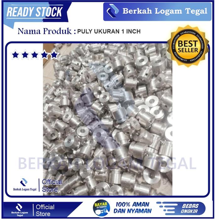 Pulley Puly Puli Alumunium Dinamo dc ukuran 1 inch lobang as banyak pilih sesuai varian