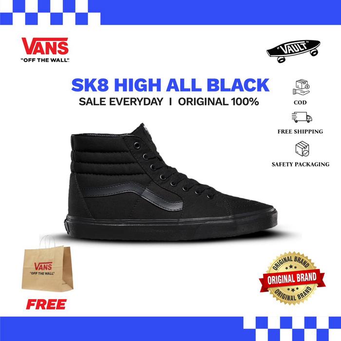 VANS SK8 HIGH FULL BLACK | BNIB 100% ORIGINAL