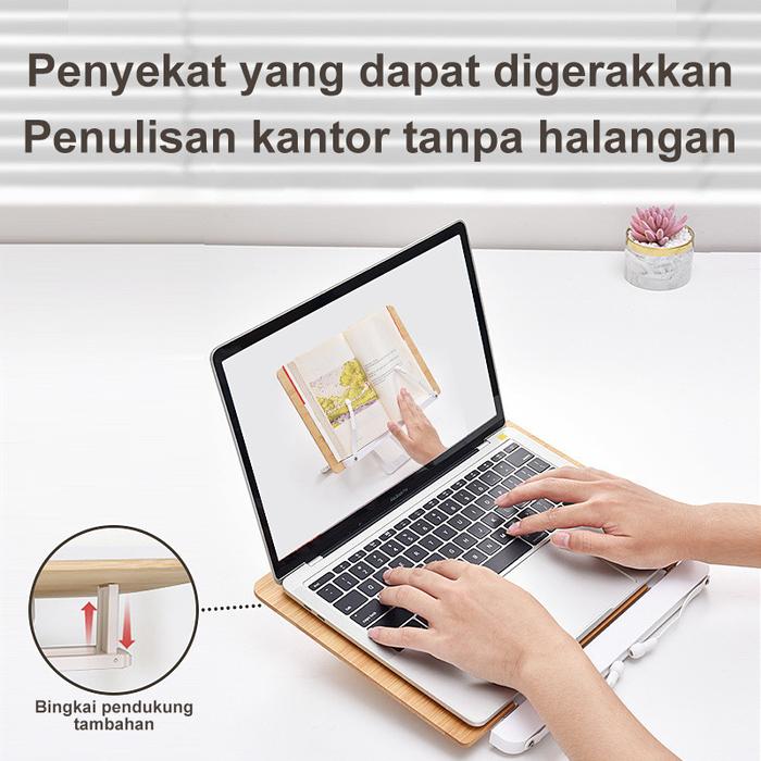 Kayu Bacaan Stand Penyangga Buku Multifungsi Untuk Siswa Penjepit Buku & Penyangga Buku Dapat Diatur