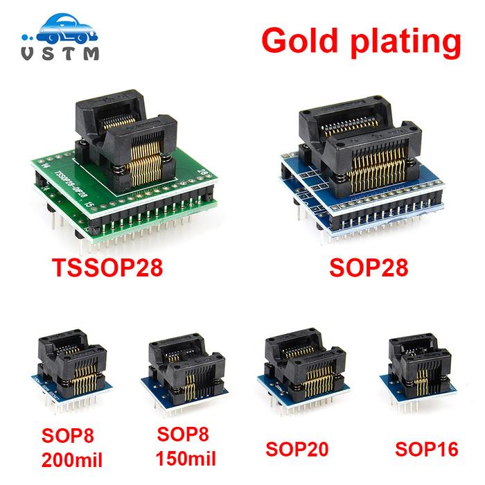 6pcs TSSOP28 SSOP28 SOP28-DIP28 adapter SOP20 SOP16 SOP8