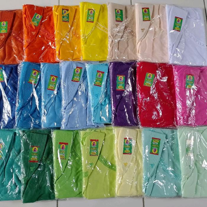 Jilbab sekolah robbani ukuran anak SD warna kuning kenari kunyit lemon melon mint sage army botol to