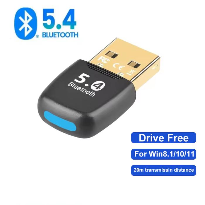 USB Bluetooth 5.4 Adapter Transmitter Bluetooth Receiver Audio Bluetooth Dongle Wireless USB Adapter
