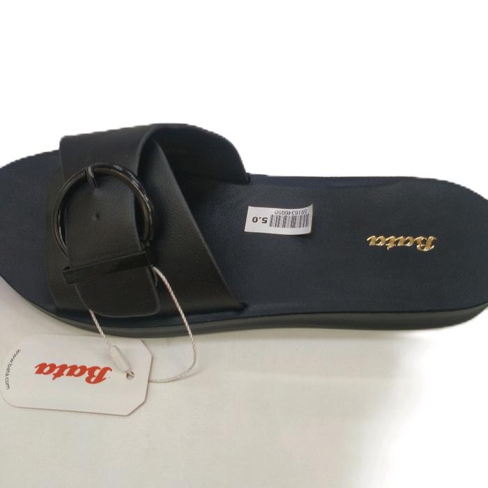 Bata Sendal Flat Wanita bata hitam