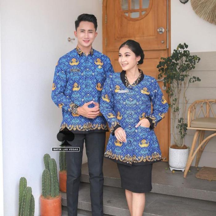 Terbaik Batik Korpri Terbaru 2022, Seragam Batik Resmi Korpri pria wanita Terimakasih