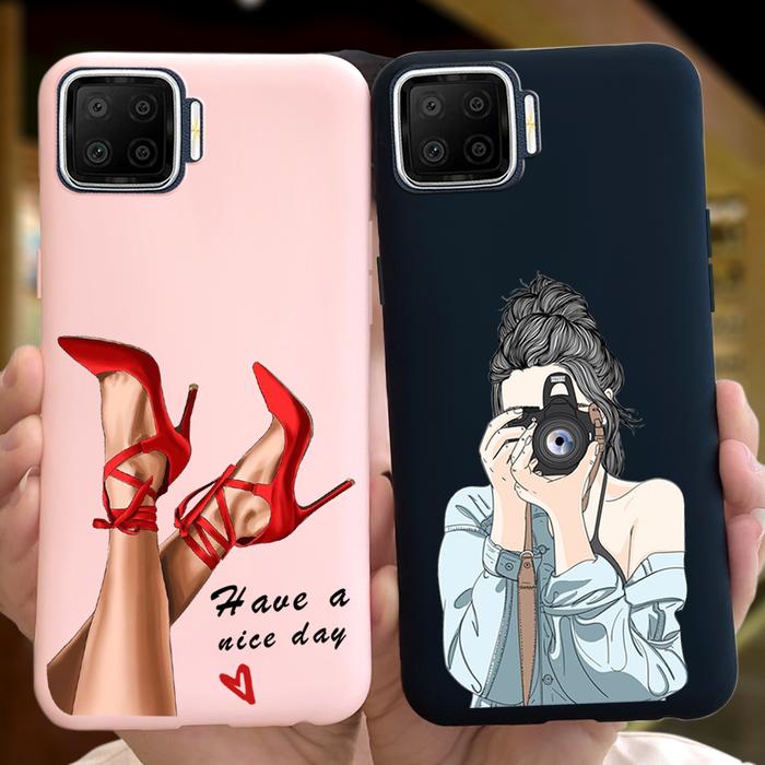 For Oppo F17 Case Luxury Soft Silicon TPU Back Cover For OPPO F17 F