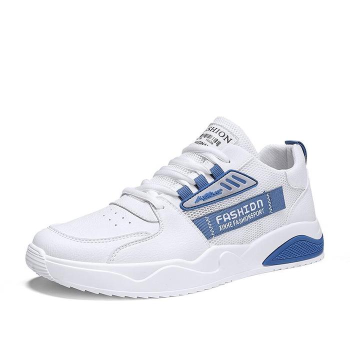 Sepatu Sneakers Bucin Biru & Kuning Sport