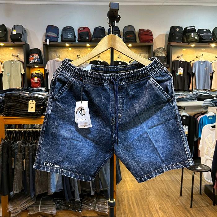 CELANA PENDEK JEANS CELCIUS KOLOR/BOARDSHORT JEANS COWOK TERBARU