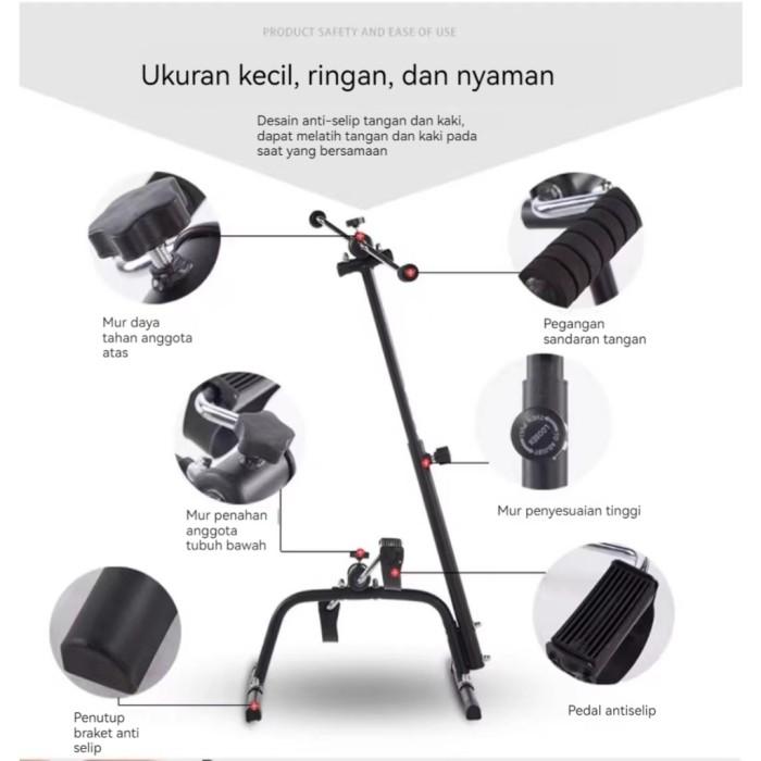 Highline Sepeda Statis Sepeda Terapi Kaki Dan Tangan Untuk Stroke