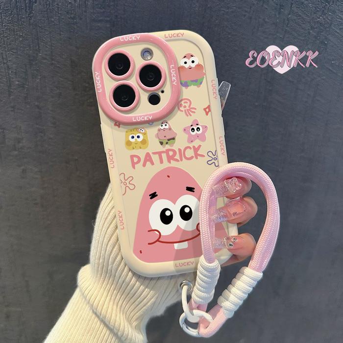 Casing Ponsel Patrick yang Lucu untuk iPhone 12 13 11 pro max XR plus 15 7+ 6+ 8+ Xs Max Z02626