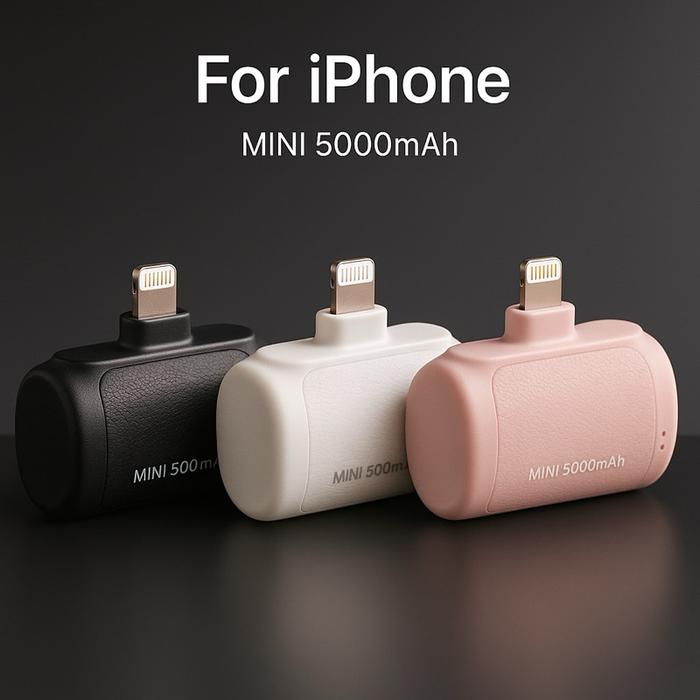 (Khusus Hp Iphone) Powerbank 5000mAh / Powerbank Mini / PB /PB 500mAh /Powerbank Iphone / Pb iphone