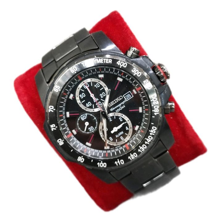 Seiko Chronograph 100M Black