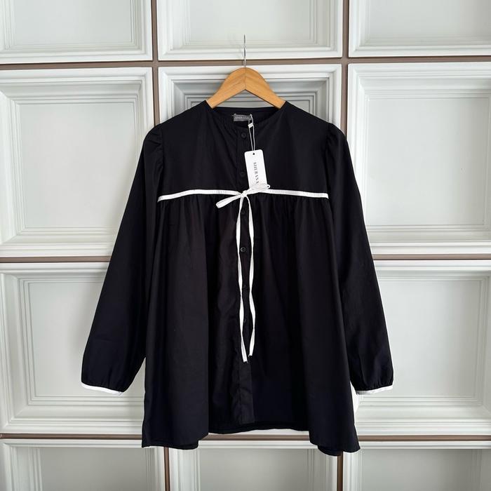 SHERANA | Kiara Ribbon Blouse / blouse coquette / blouse ribbon / kemeja coquette / blouse big size 