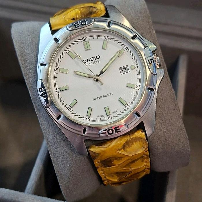 Casio Diver MTP 1244D White Textured Dial