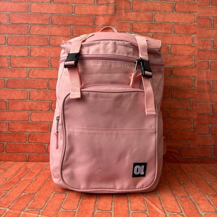TAS RANSEL WANITA TOPTEN SECOND BRANDED KANVAS PINK / TAS RANSEL SEKOLAH SMP SMA TOP TEN SECOND KANV