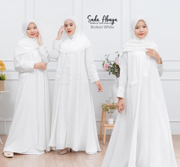 Pakaian Muslim Anak Perempuan Cantik Umur 8-9-10-11-12-13-14-15-16 Tahun Bahan Crinkle Terbaru Dress