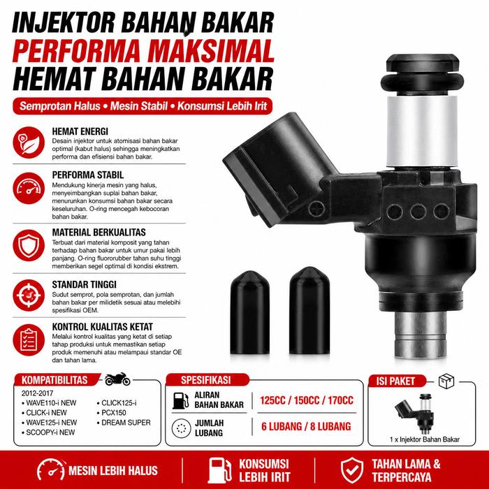 Injektor Rx7 Racing Honda Vario Beat PCX Cb Cbr Crf 125CC 150CC 200CC Bore Up Super Flow