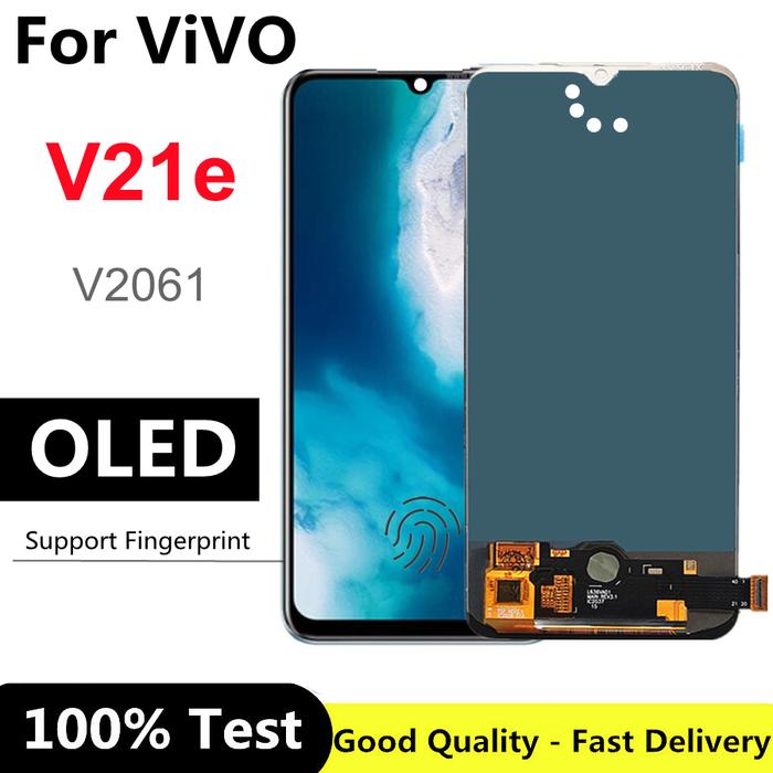 6.44'' OLED Support Fingerprint For Vivo V21e LCD Display Touch